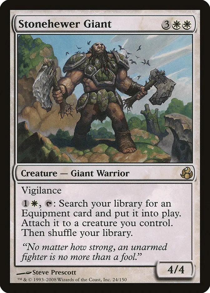 2008 Morningtide Stonehewer Giant rare #24 unlisted card image