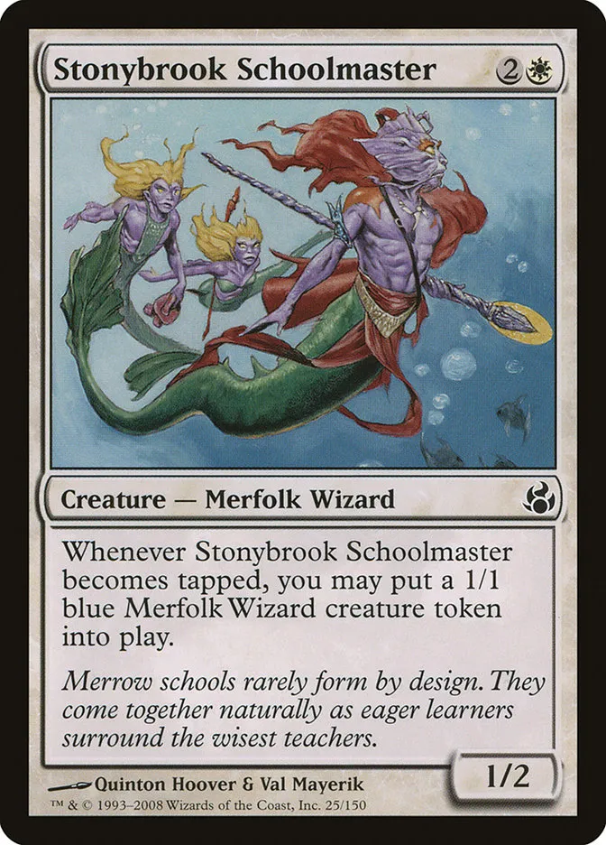 2008 Morningtide Stonybrook Schoolmaster common #25 unlisted card image