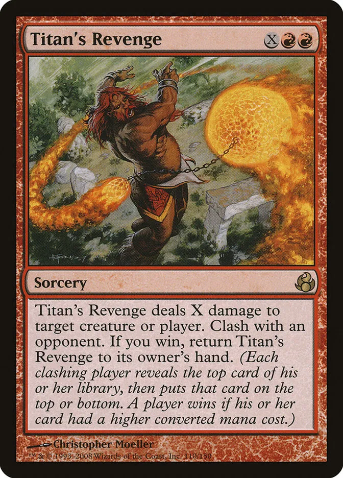 2008 Morningtide Titan's Revenge rare #110 unlisted card image