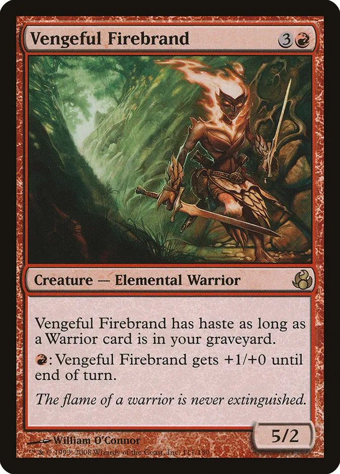 2008 Morningtide Vengeful Firebrand rare #111 unlisted card image