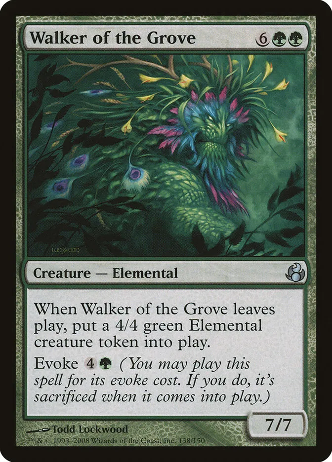2008 Morningtide Walker of the Grove uncommon #138 unlisted card image