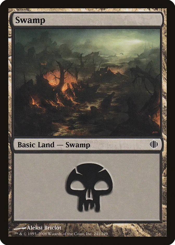 2008 Shards of Alara Swamp #241 common card image