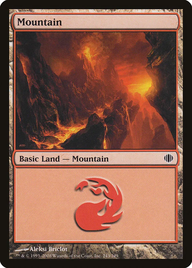 2008 Shards of Alara Mountain #243 common card image