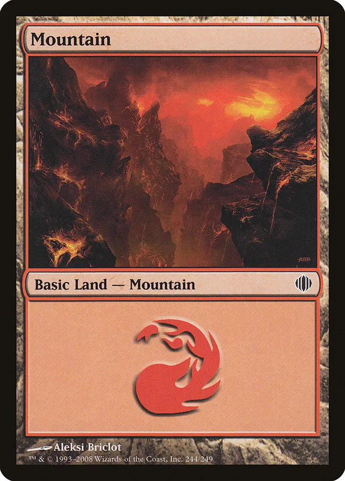2008 Shards of Alara Mountain #244 common card image