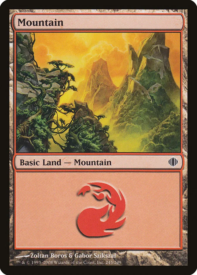 2008 Shards of Alara Mountain #245 common card image