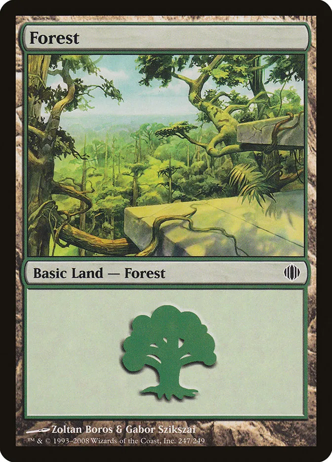 2008 Shards of Alara Forest #247 common card image