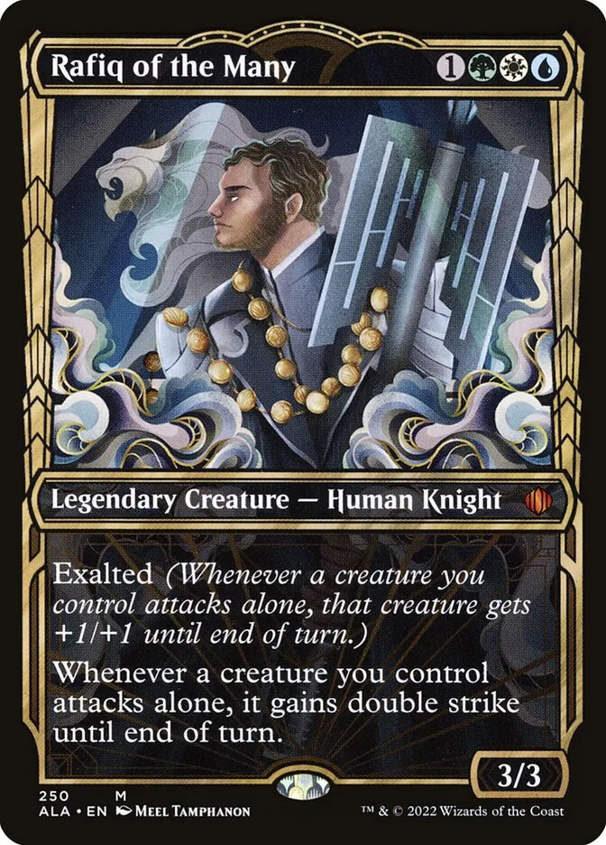 2008 Shards of Alara Rafiq of the Many #250 mythic card image