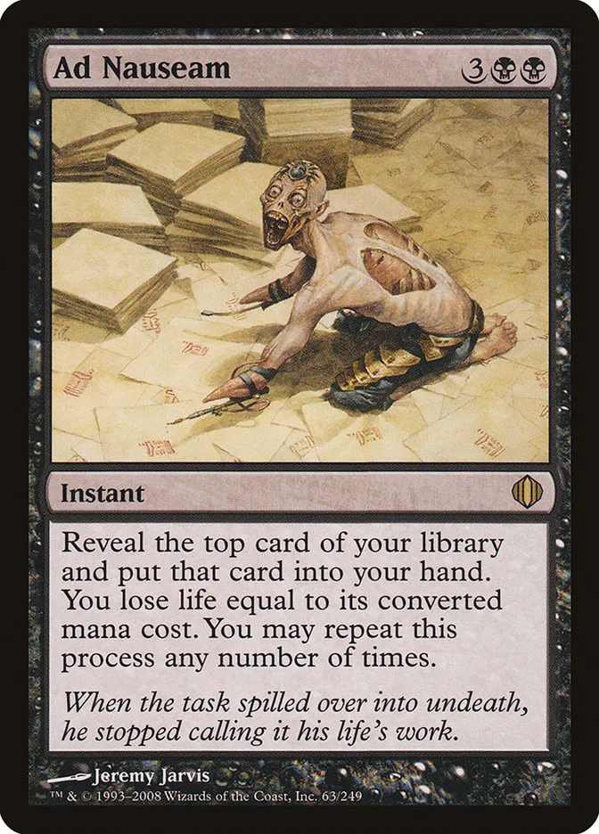 2008 Shards of Alara Ad Nauseam rare #63 rare card image