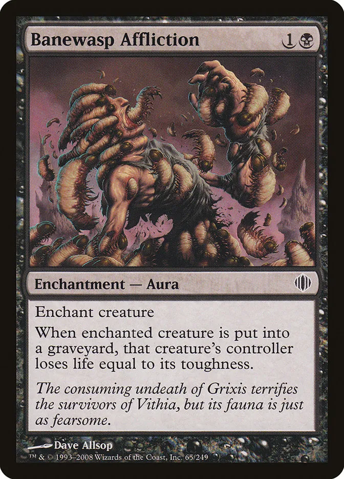 2008 Shards of Alara Banewasp Affliction #65 common card image