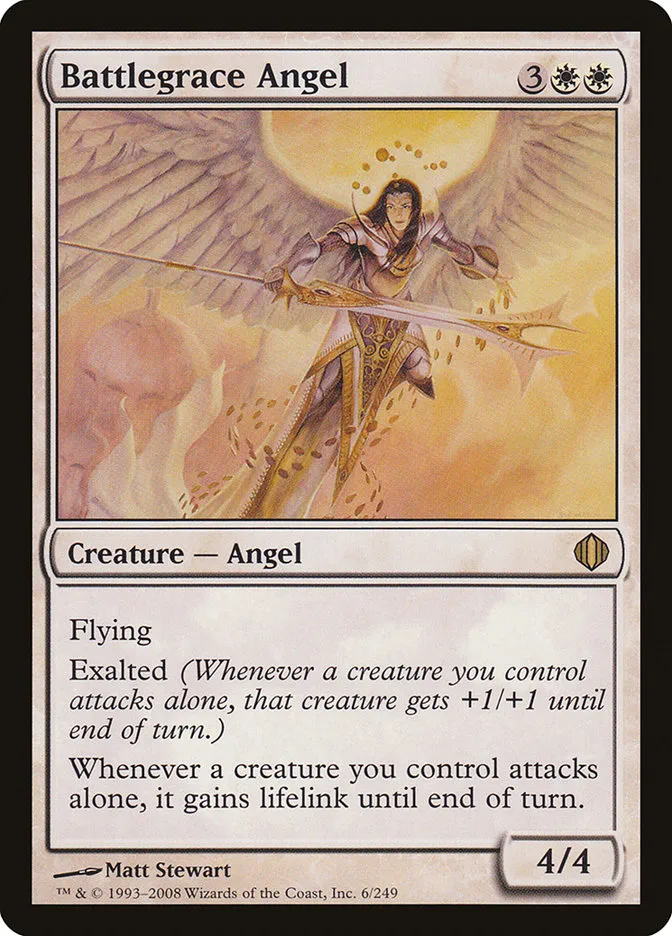 2008 Shards of Alara Battlegrace Angel rare #6 rare card image