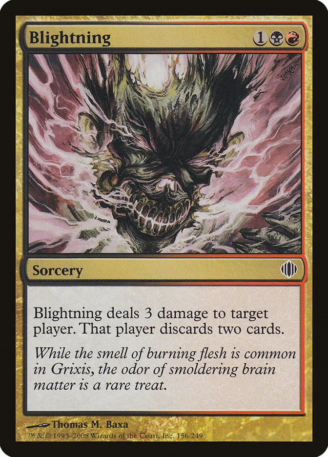 2008 Shards of Alara Blightning #156 common card image