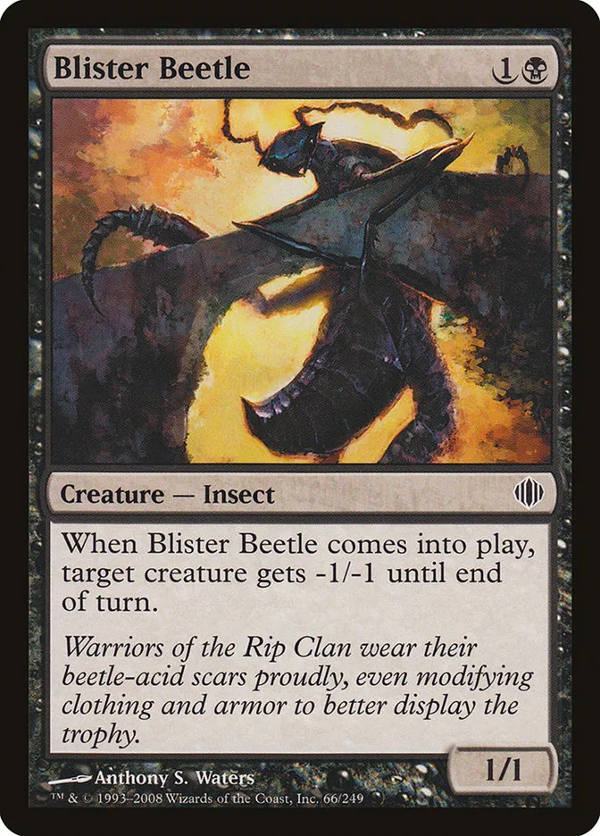 2008 Shards of Alara Blister Beetle #66 common card image