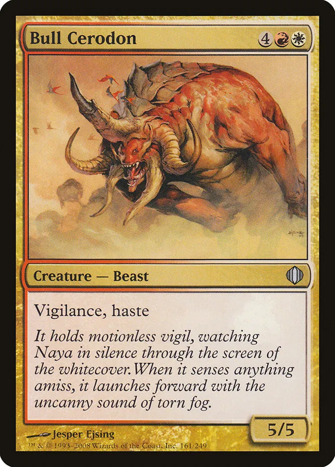 2008 Shards of Alara Bull Cerodon #161 uncommon card image