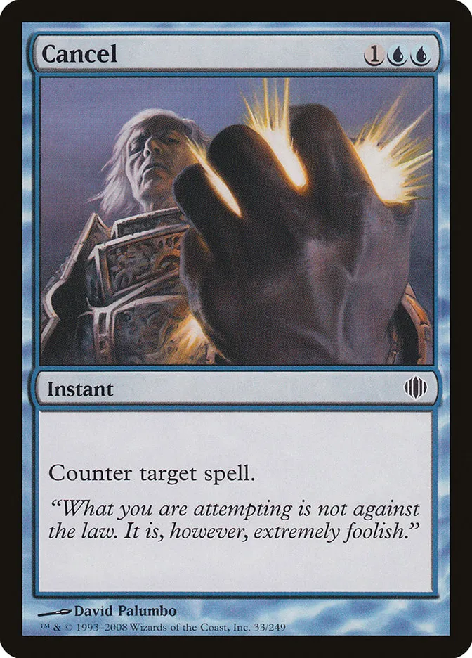 2008 Shards of Alara Cancel common #33 common card image