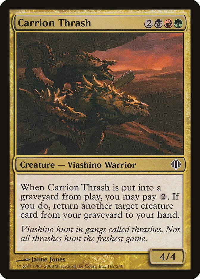 2008 Shards of Alara Carrion Thrash #162 common card image
