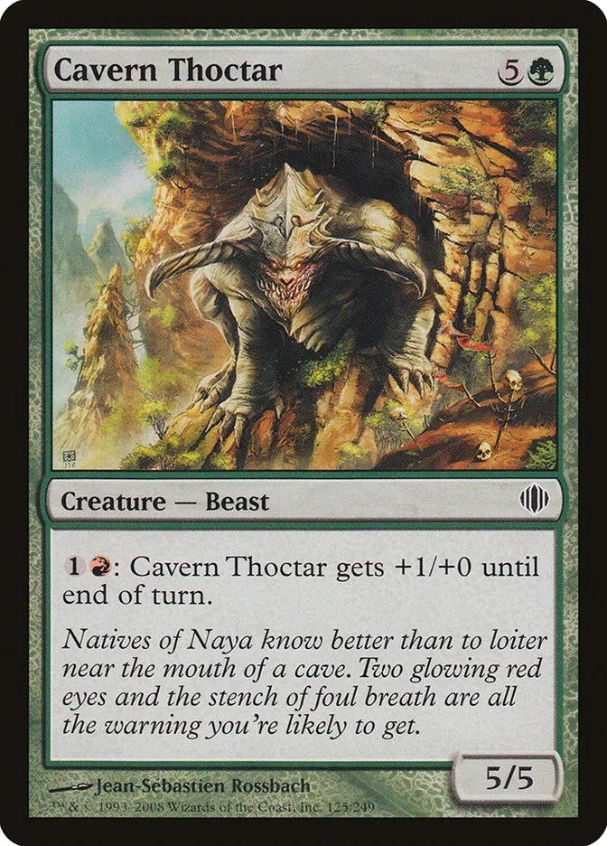 2008 Shards of Alara Cavern Thoctar #125 common card image