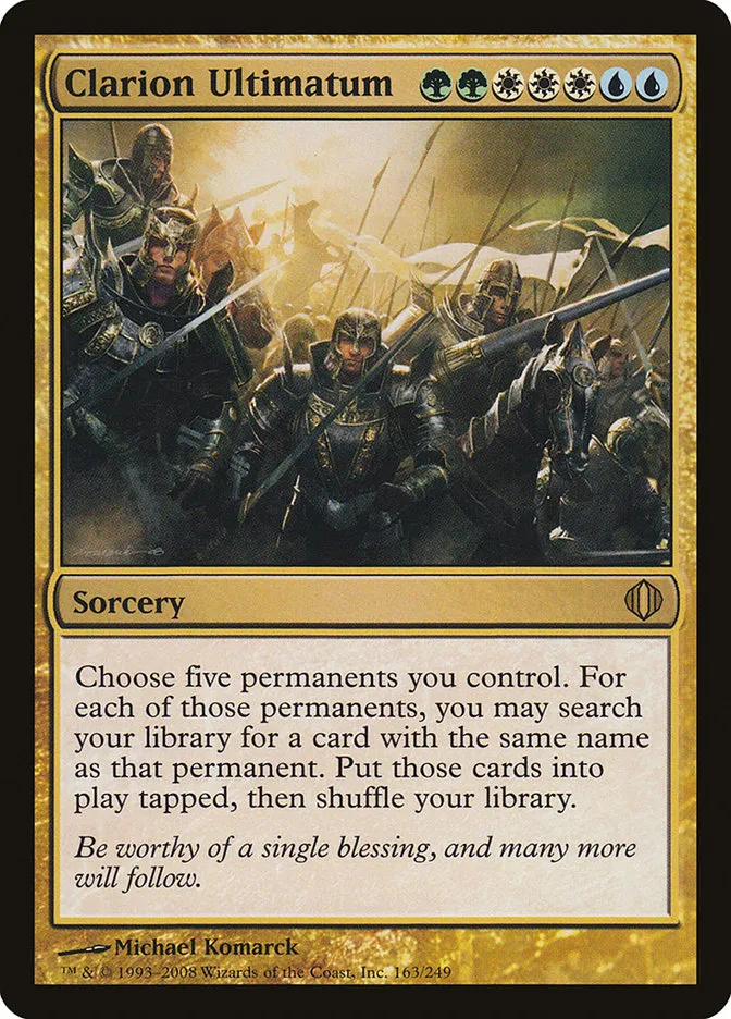 2008 Shards of Alara Clarion Ultimatum #163 rare card image