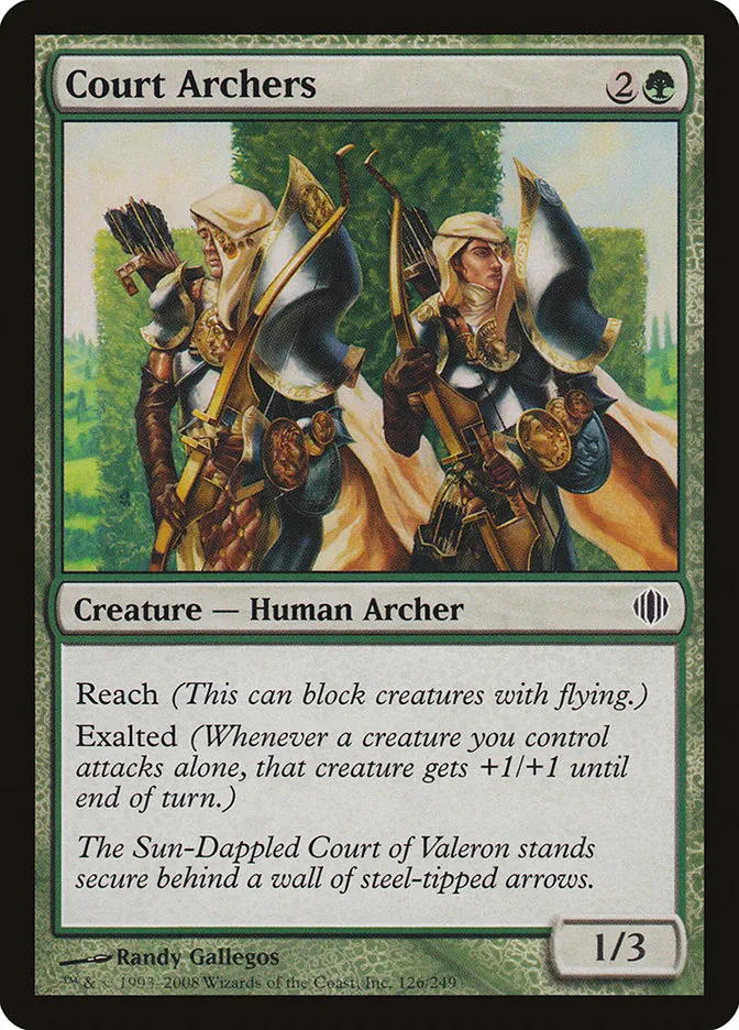 2008 Shards of Alara Court Archers #126 common card image
