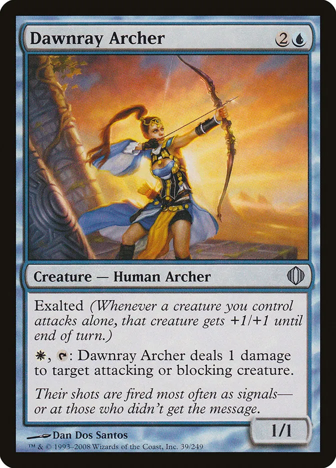 2008 Shards of Alara Dawnray Archer uncommon #39 uncommon card image
