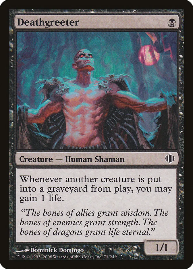 2008 Shards of Alara Deathgreeter #71 common card image