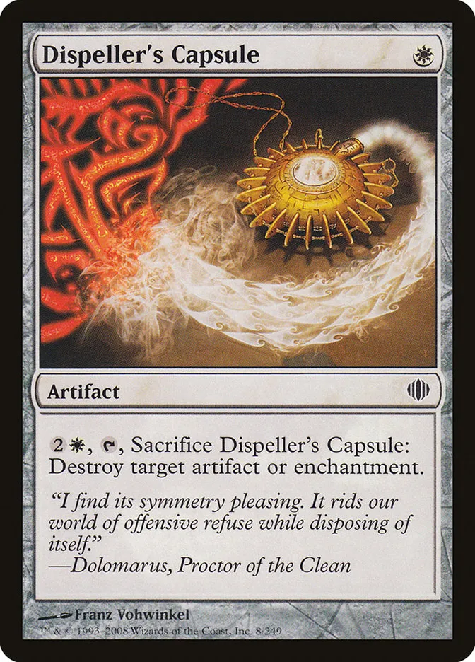 2008 Shards of Alara Dispeller's Capsule common #8 common card image