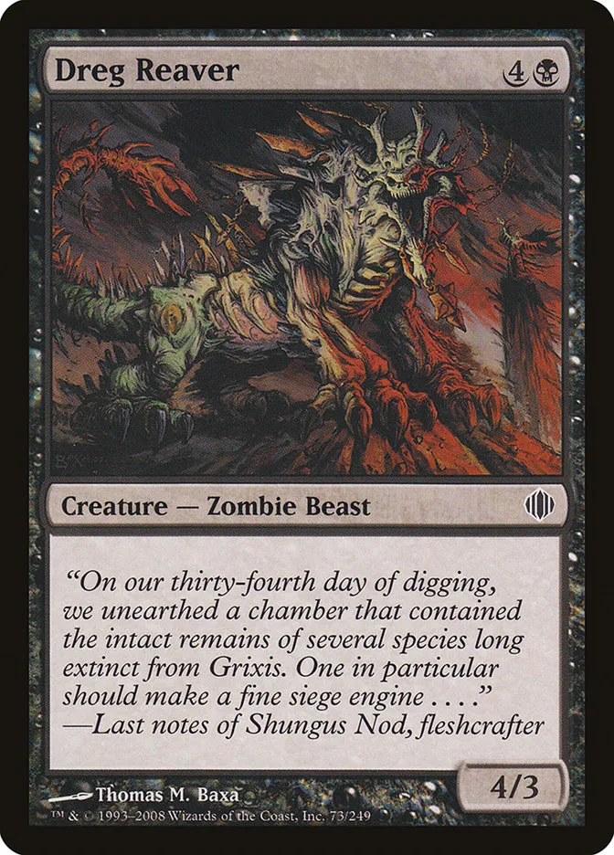 2008 Shards of Alara Dreg Reaver #73 common card image
