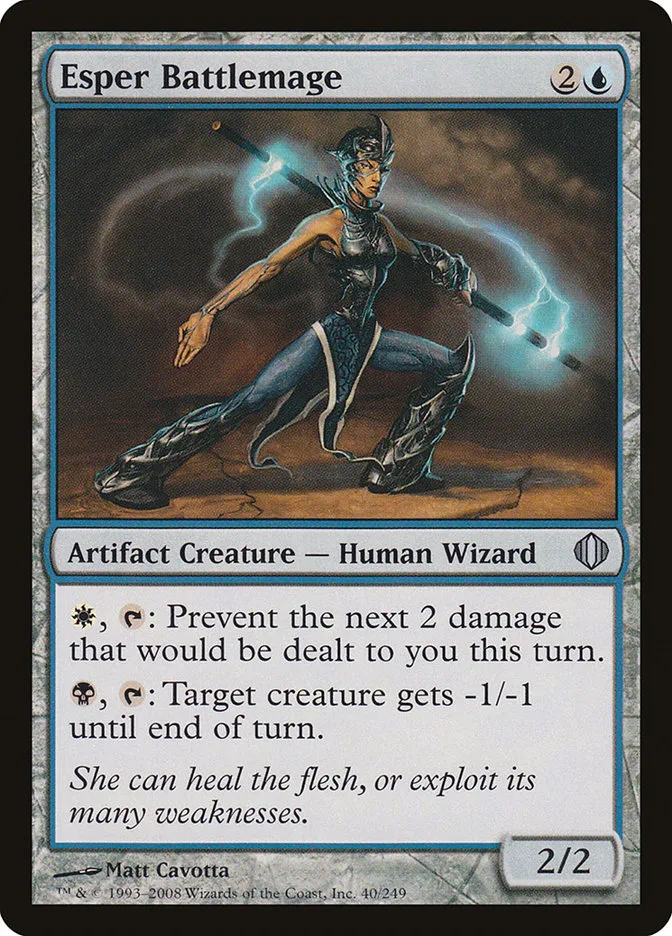 2008 Shards of Alara Esper Battlemage uncommon #40 uncommon card image