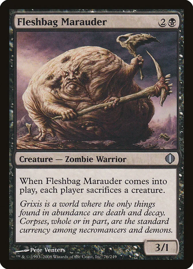 2008 Shards of Alara Fleshbag Marauder #76 uncommon card image