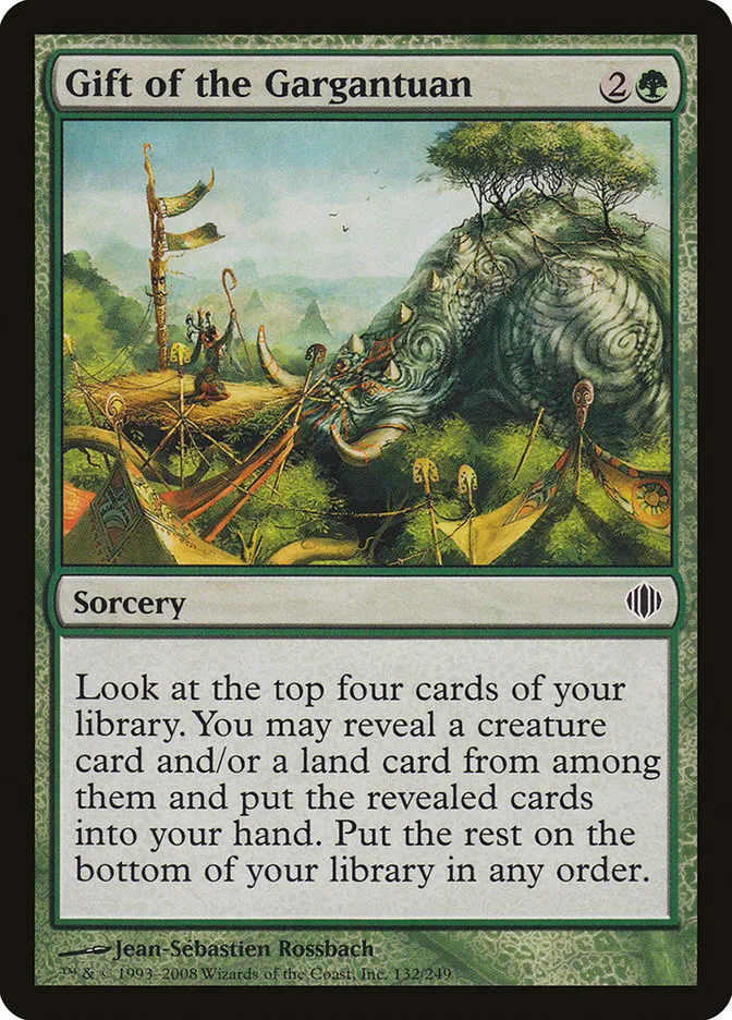 2008 Shards of Alara Gift of the Gargantuan #132 common card image