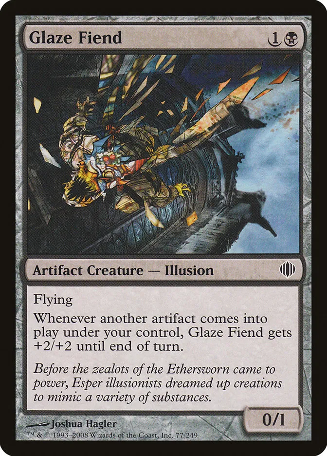 2008 Shards of Alara Glaze Fiend #77 common card image
