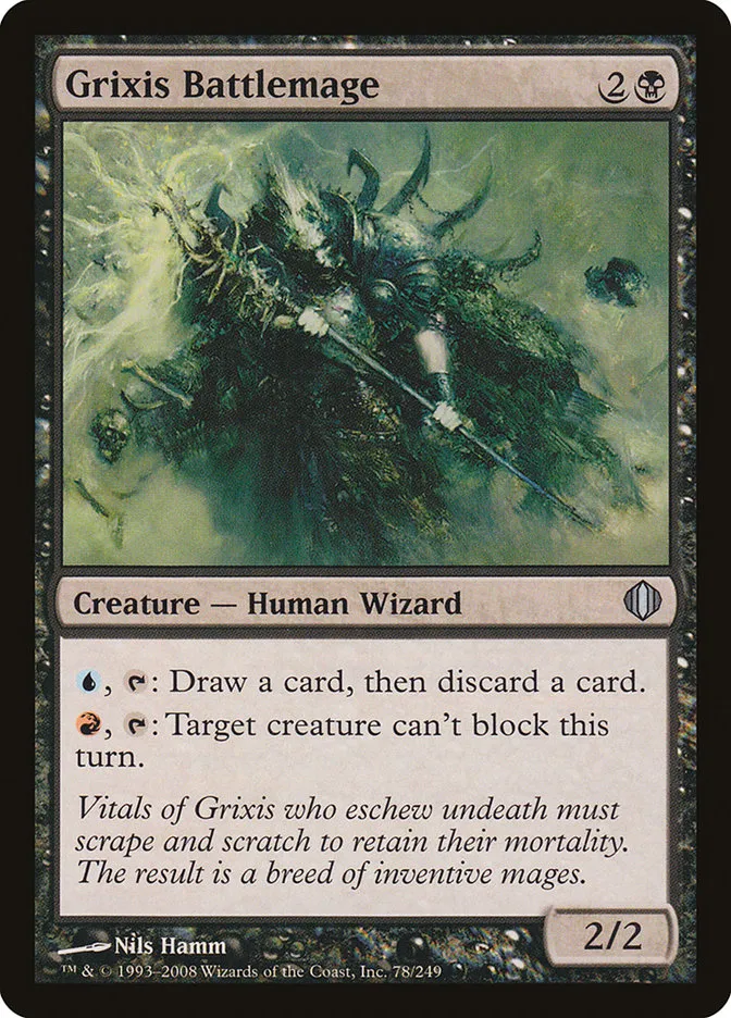2008 Shards of Alara Grixis Battlemage #78 uncommon card image