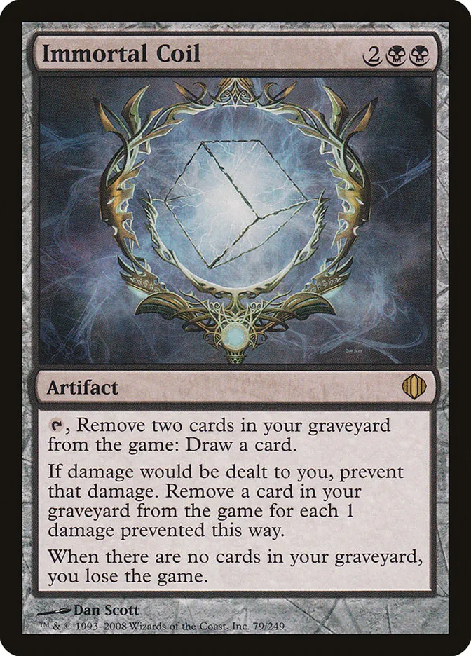 2008 Shards of Alara Immortal Coil #79 rare card image