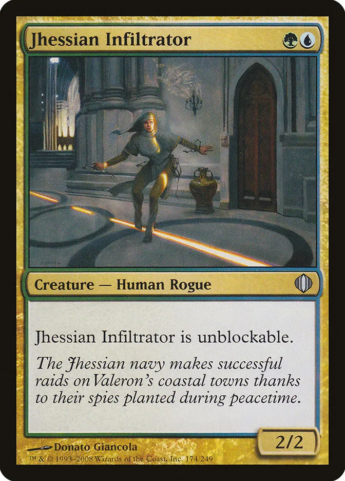 2008 Shards of Alara Jhessian Infiltrator #174 uncommon card image