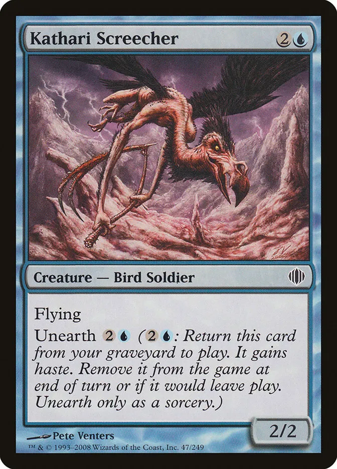 2008 Shards of Alara Kathari Screecher #47 common card image