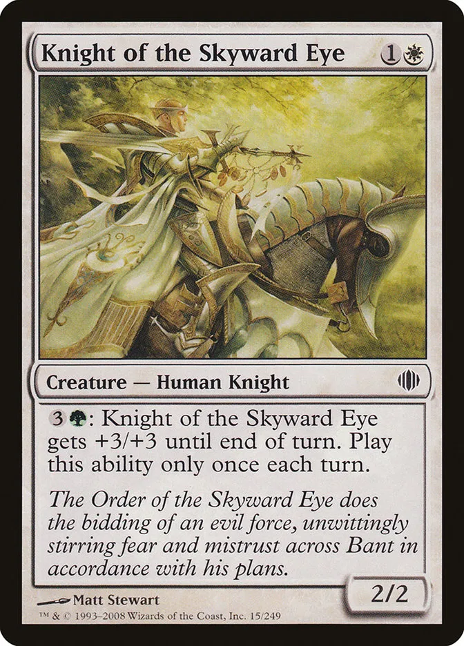 2008 Shards of Alara Knight of the Skyward Eye common #15 common card image