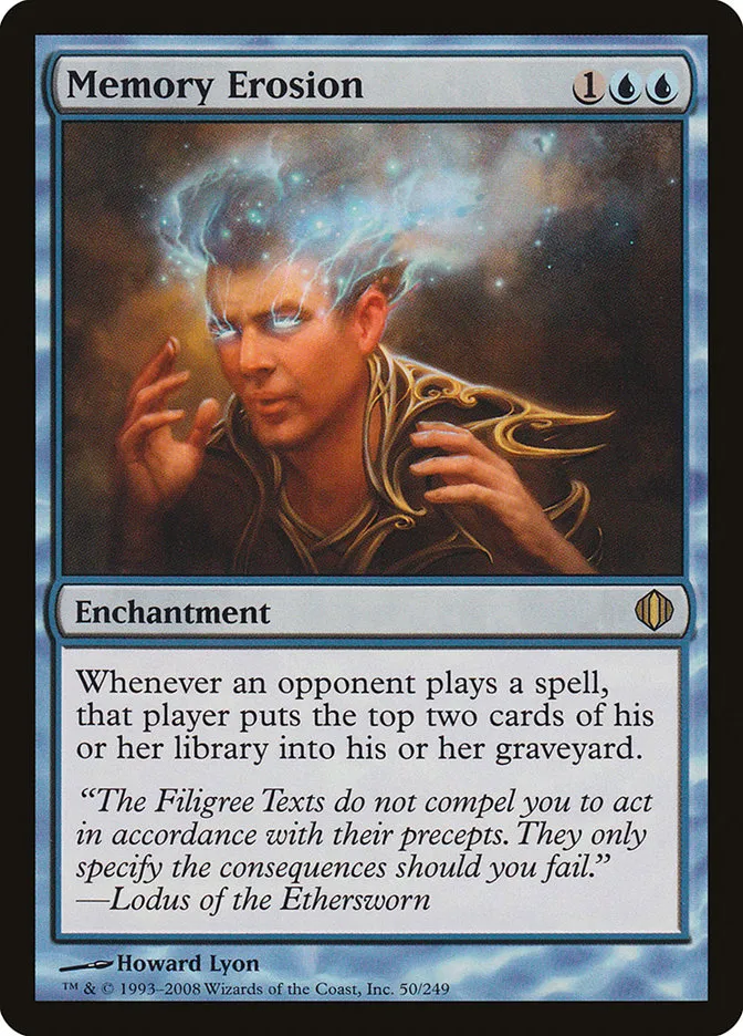 2008 Shards of Alara Memory Erosion #50 rare card image