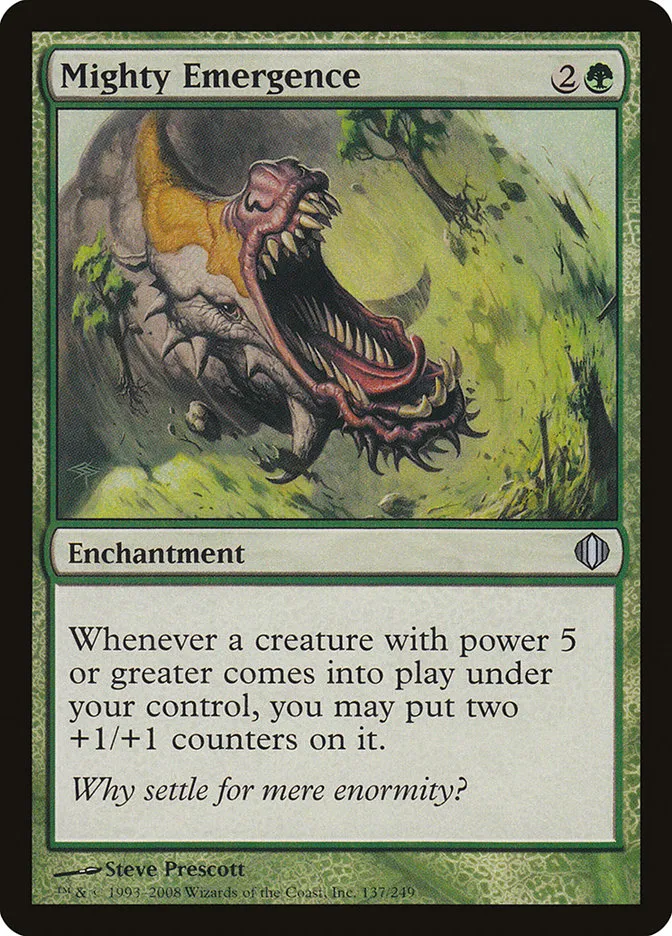 2008 Shards of Alara Mighty Emergence #137 uncommon card image