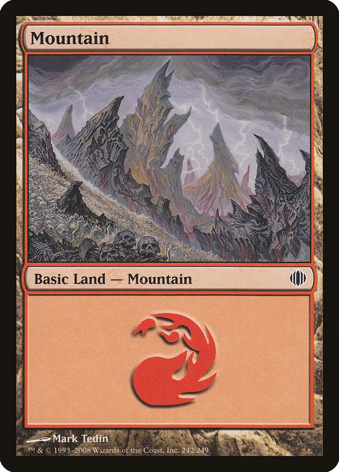 2008 Shards of Alara Mountain #242 common card image