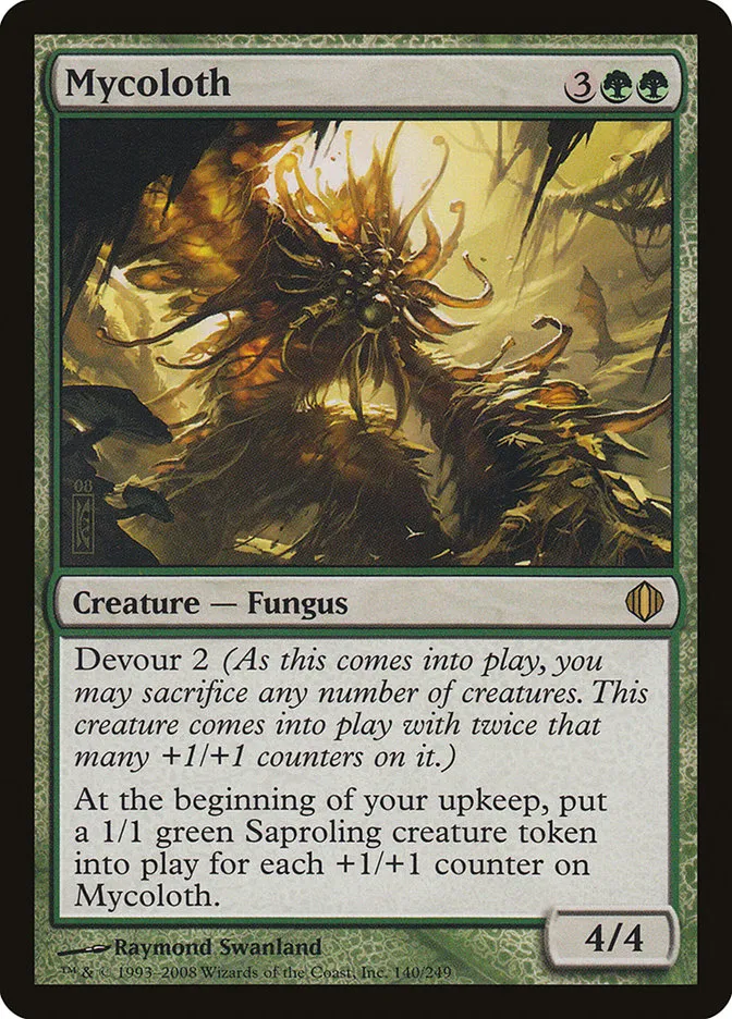 2008 Shards of Alara Mycoloth #140 rare card image