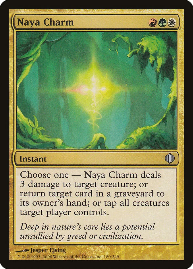 2008 Shards of Alara Naya Charm #180 uncommon card image