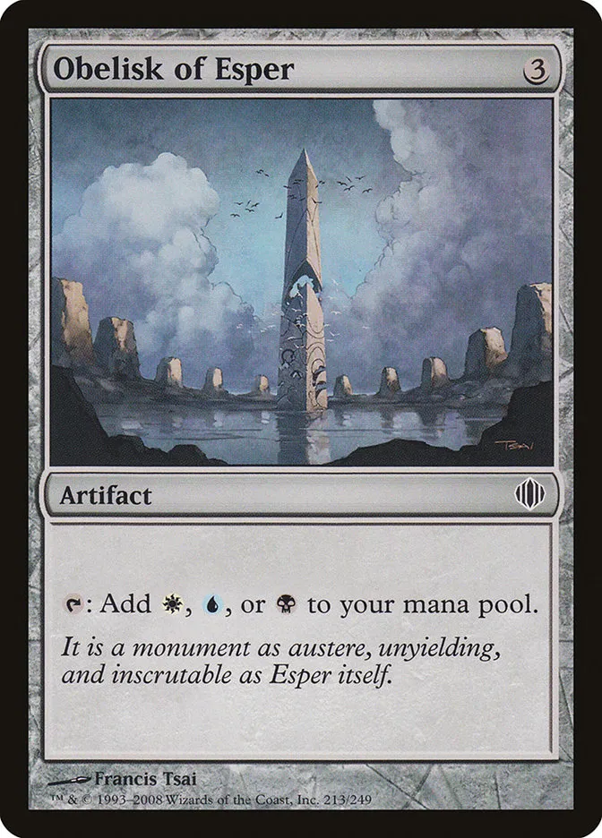 2008 Shards of Alara Obelisk of Esper #213 common card image