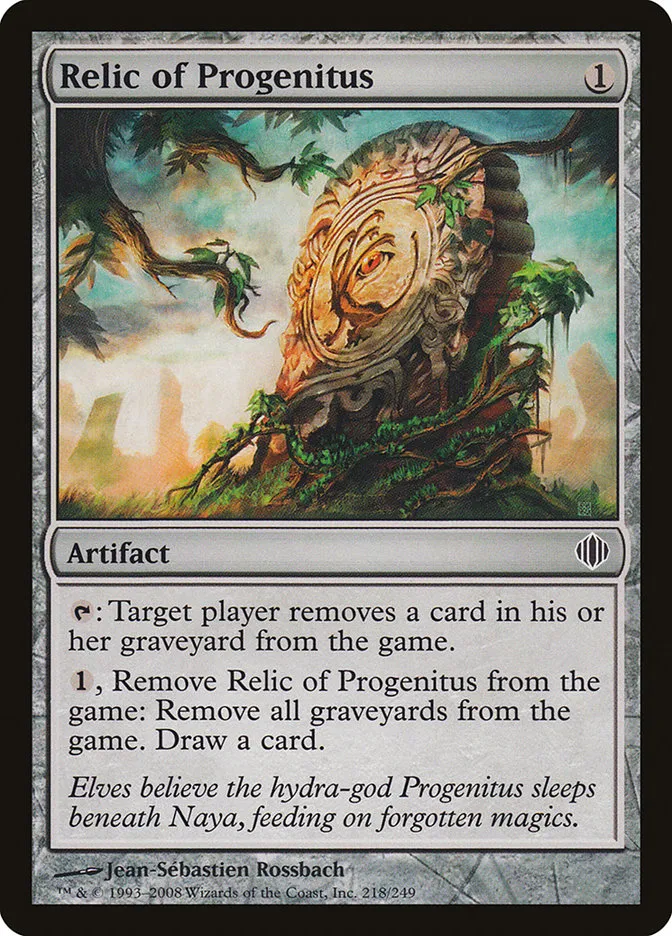 2008 Shards of Alara Relic of Progenitus #218 common card image