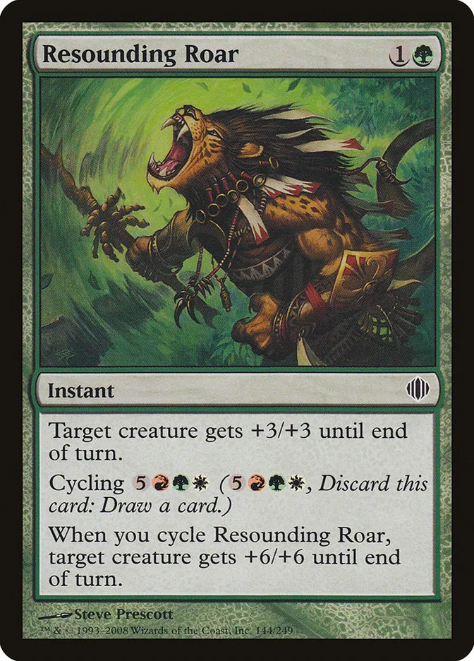 2008 Shards of Alara Resounding Roar #144 common card image