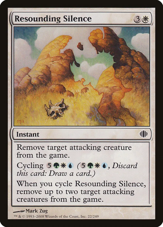 2008 Shards of Alara Resounding Silence common #22 common card image