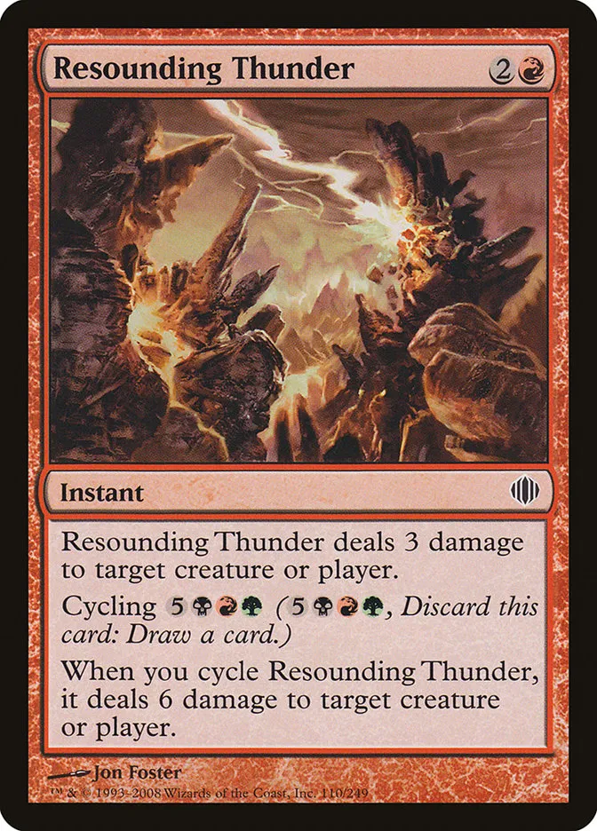 2008 Shards of Alara Resounding Thunder #110 common card image