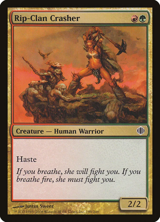 2008 Shards of Alara Rip-Clan Crasher #189 common card image