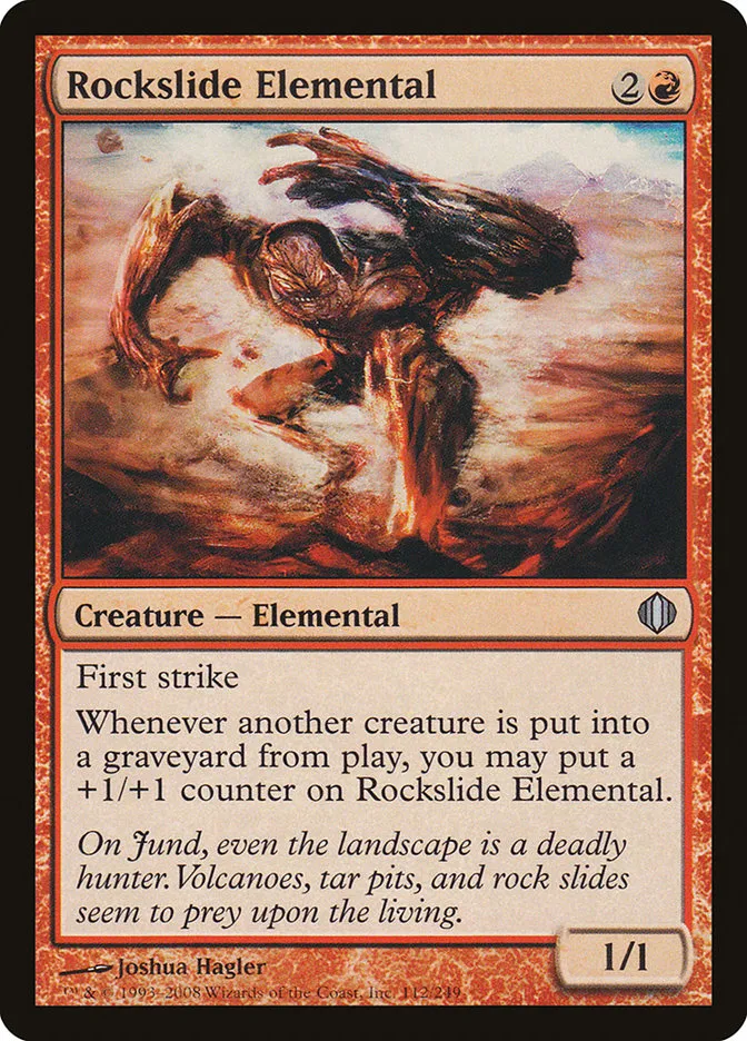2008 Shards of Alara Rockslide Elemental #112 uncommon card image