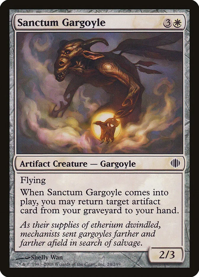 2008 Shards of Alara Sanctum Gargoyle common #24 common card image