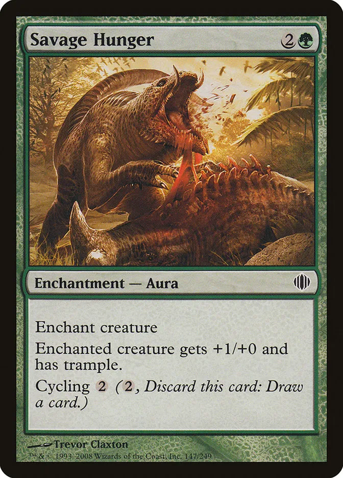 2008 Shards of Alara Savage Hunger #147 common card image