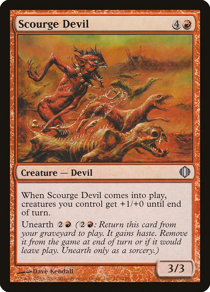 2008 Shards of Alara Scourge Devil #113 uncommon card image